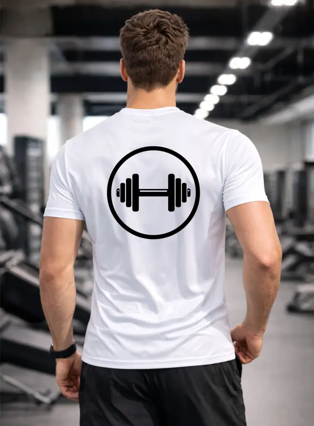 T-shirt Noshame® Λευκό Dry Fit - 152608 - XXL