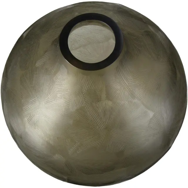 Βάζο Μπεζ Γυαλί 27x27x30.5cm 2