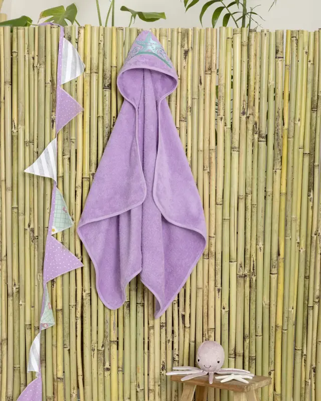 Παιδική Κάπα 70x120 400gsm Nima Coralia Purple 100% βαμβακερό