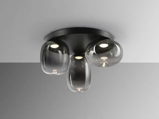 Onice 314435 Φωτιστικό οροφής LED 3 φώτων – μοντέρνο και οικονομικό Μαύρο 3
