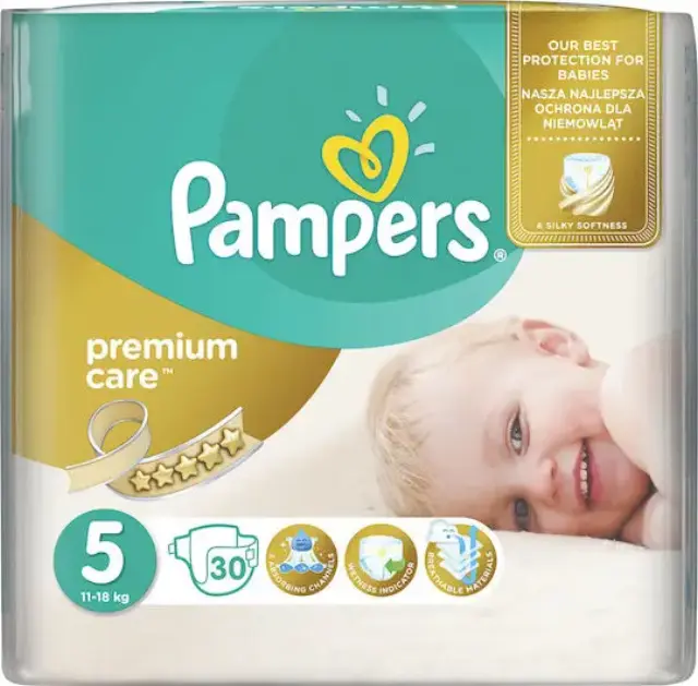 PAMPERS Premium Care No5 30TEM