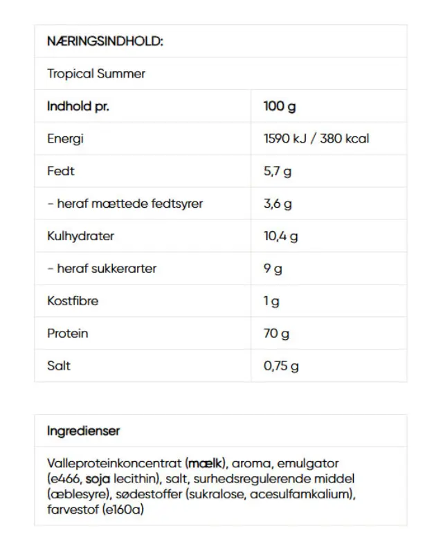 Wispy Whey Protein Tropical Summer, 1000 g 2