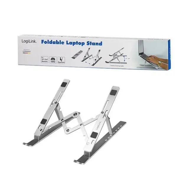 LogiLink Επιτραπέζια Βάση Laptop AA0134 10-16" Silver (AA0134)