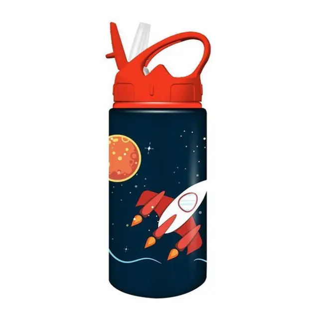 Must Παγούρι Αλουμινίου με Καλαμάκι 500ml Space Expedition (000586450)