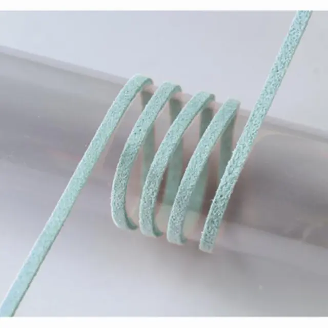 Κορδόνι Alcantara 3mm με το Μέτρο - Turquoise