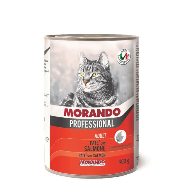 Morando Κονσέρβα Γάτας με Πατέ Σολομό 405gr