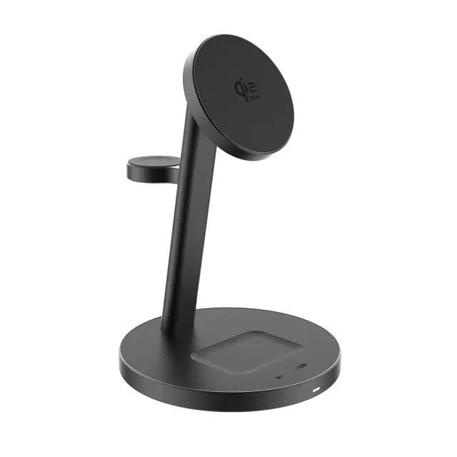 Mobile Origin Qi2 25W PowerStand Pro 3in1 with 40-60W AVS GaN Charger PW40 Black 2