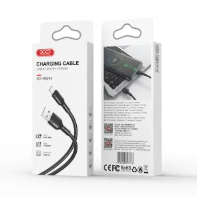 Καλώδιο High-Speed USB A αρσ. - USB Type-C αρσ. 10.5W, 1.00m σε μαύρο χρώμα 2