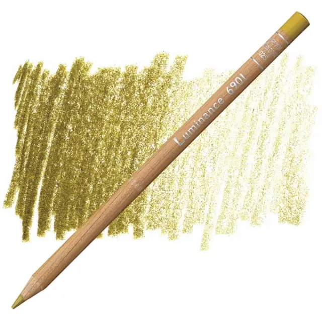 Ξυλομπογιά Caran d'Ache Luminance - 025 Green Ochre