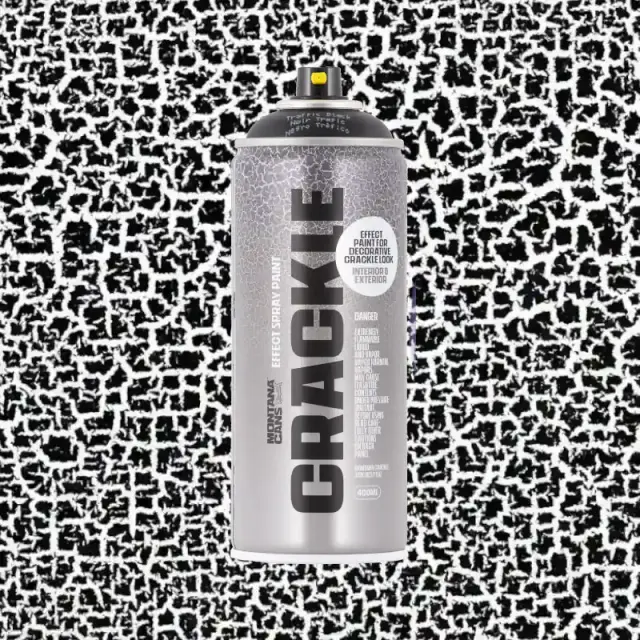 Montana Crackle Effect Spray Paint 400ml EC9017-Traffic Black