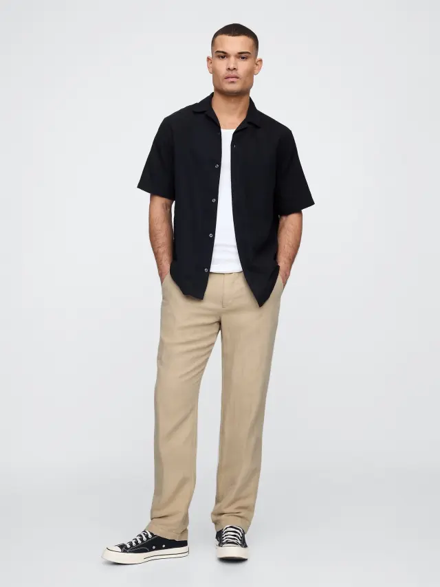 Linen-Cotton Khakis Παντελόνι bedrock - 40X30