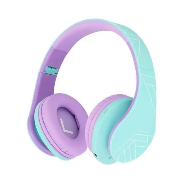 PowerLocus Headset Kids BT Green / Purple (PL254939)