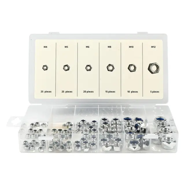 Nuts set self-locking 100 pieces