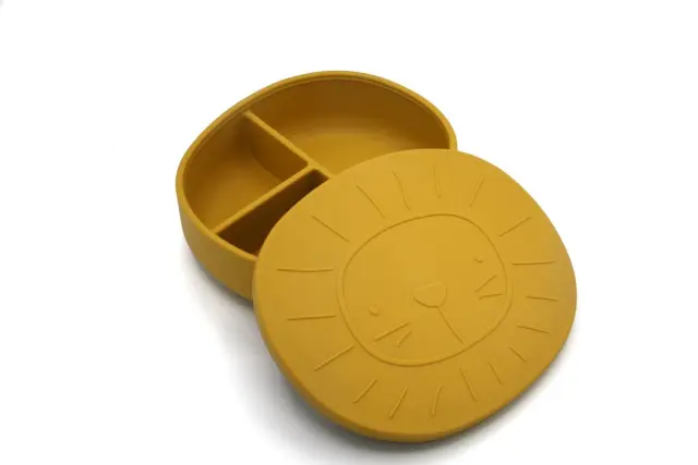 Φαγητοδοχείο Σιλικόνης Mustard (380ml) - The Cotton Cloud