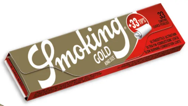 Smoking Χαρτάκια - Gold - King Size με Τζιβάνες