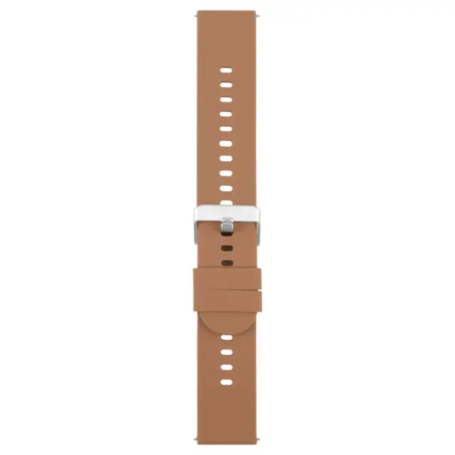 Solid Color Λουράκι για Smartwatch 20mm-Brown OEM 2