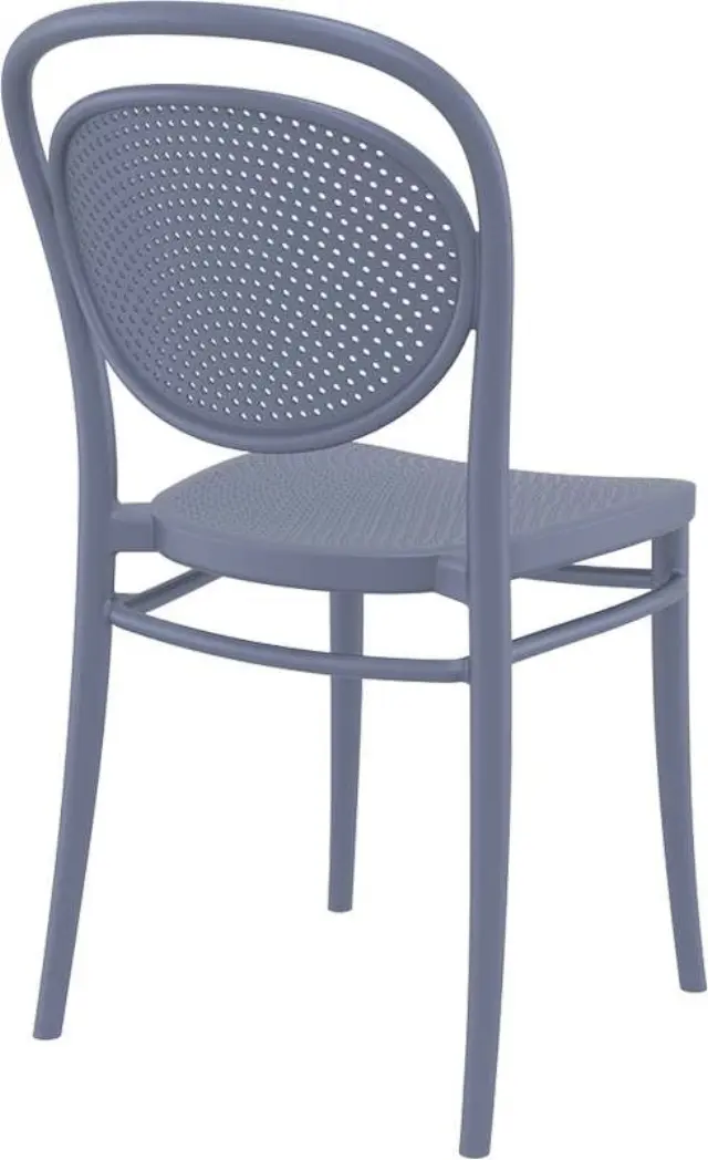Καρέκλα Στοιβαζόμενη MARCEL Σκούρο Γκρι PP 45x52x85cm 2