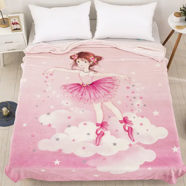 Κουβέρτα 160x220 Μονή Fleece Beauty Home 6163 Ροζ 100% Πολυέστερ