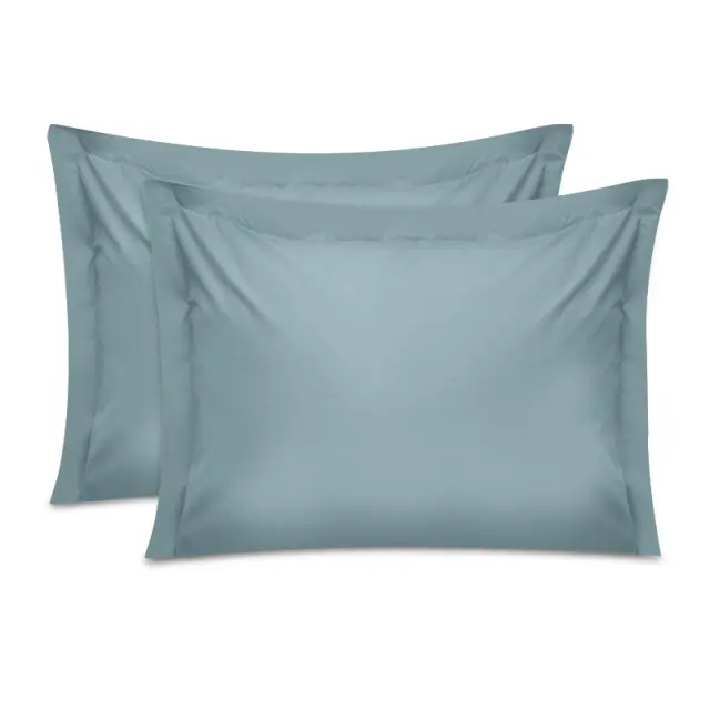 Μαξιλαροθήκες ύπνου Tonne Cotton Box Σετ 2 τμχ χρώμα μπλε 50x70+5εκ.