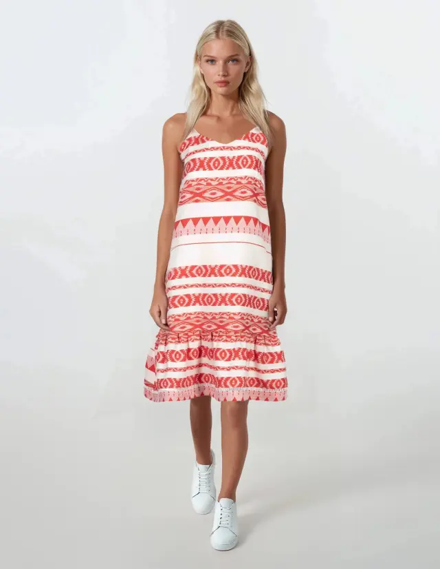B139 - Type - BEACHWEAR EMBROIDERY RED - XL 2