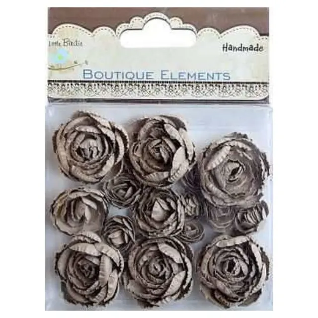 Λουλούδια Kraft Printed Roses Handmade 16τεμ.