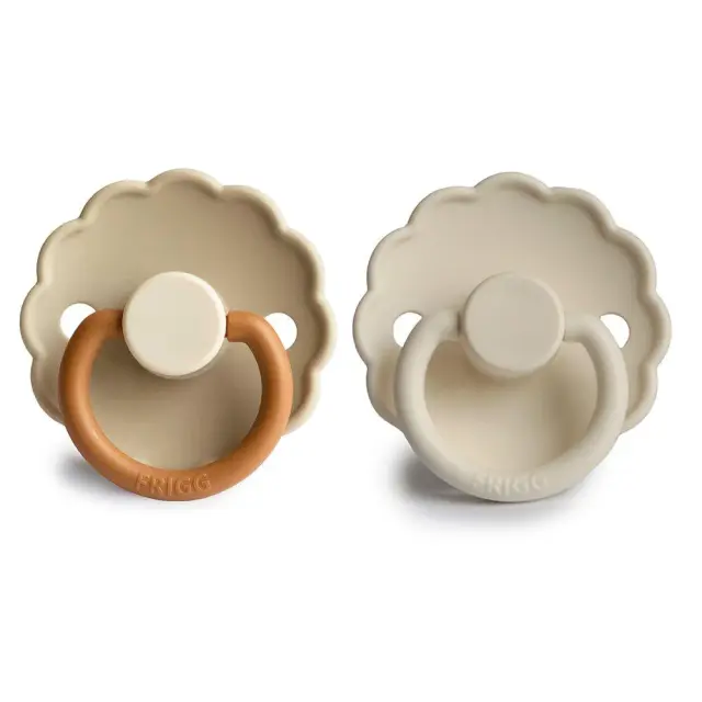 Σετ 2 Πιπίλες Σιλικόνης FRIGG Daisy - Desert/Cream 6-18 Μηνών Baby Oliver 2