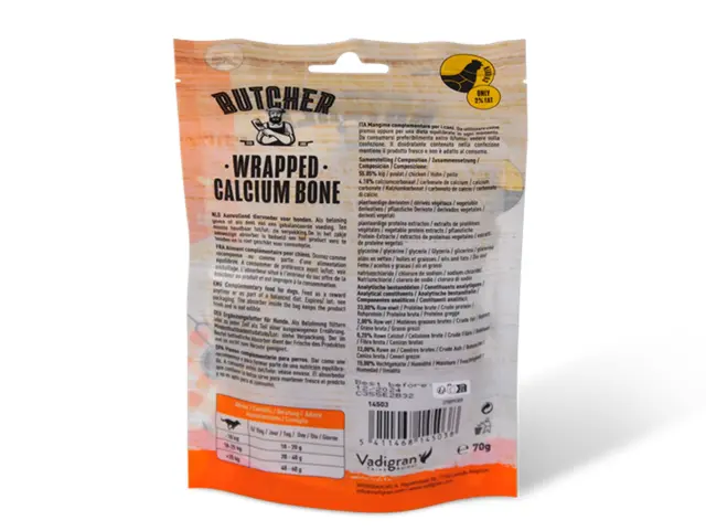 Vadigran Butcher BBQ Chicken Wrapped Calcium Bone Mini 70gr 2