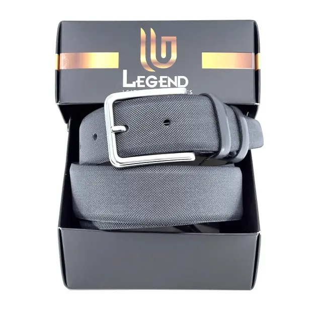 Γκρι Ζώνη P.U. Leather 3,5 cm 2