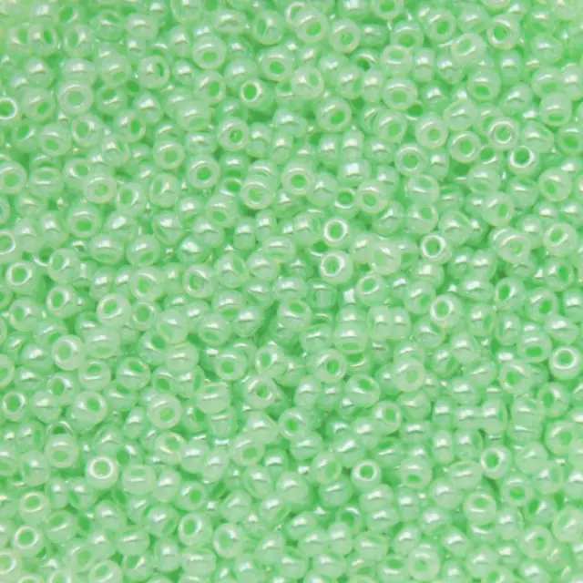 Χάντρα Miyuki Round Rocailles 11/0 - 520 - Mint Green Ceylon ~10gr