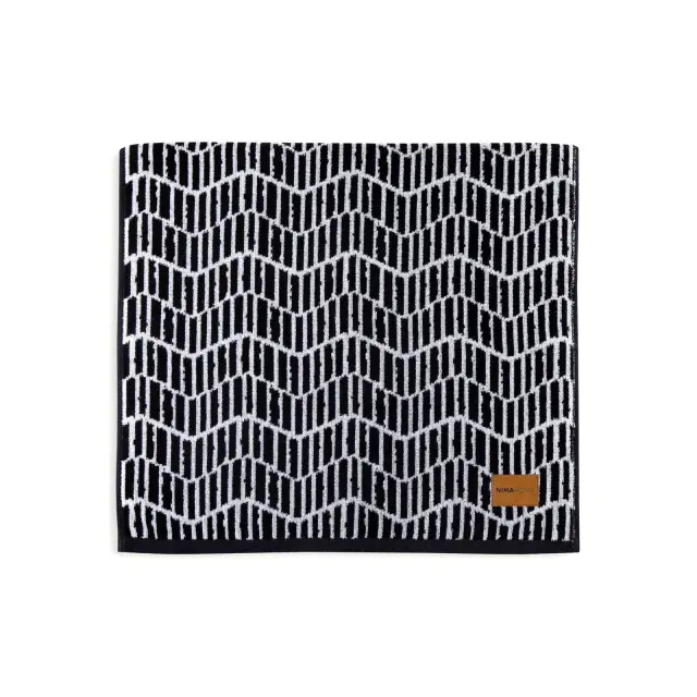 Πετσέτα Λουτρού 70x140 480gsm Nima Lavy Black-White 100% βαμβακερό