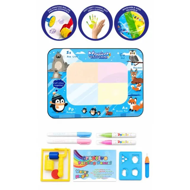 Μαγικό Χαλάκι Ζωγραφικής για Παιδιά - Magic Water Drawing Mat for Kids 030272 2