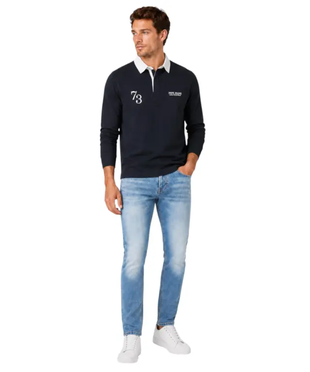 Pepe Jeans - Ανδρικό Μακρυμάνικο T-shirt Cameron PM5400021-999 Μαύρο 3