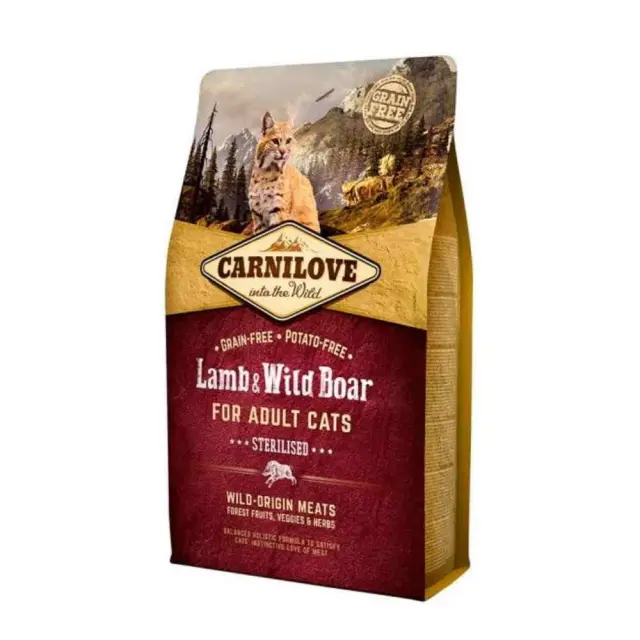 Carnilove Grain Free Cat Adult Sterilised Lamb & Wild Boar 400gr Μονόχρωμο