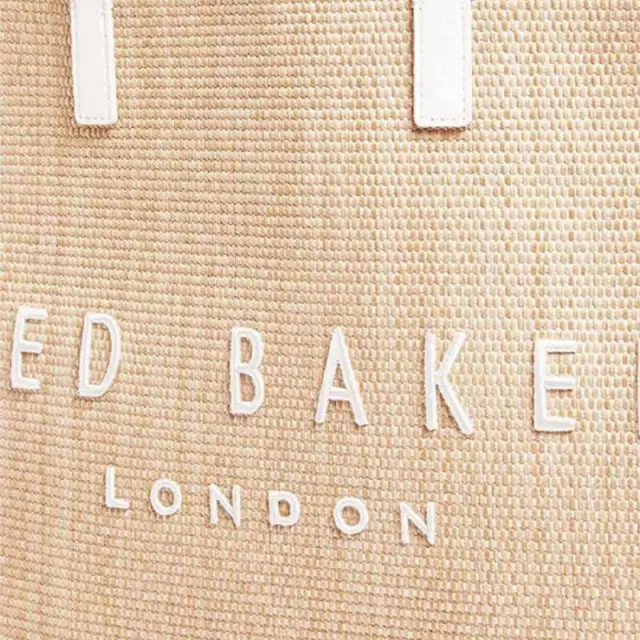 Γυναικεία Τσάντα Ώμου Ted Baker Pallmer Raffia Large Icon 284036-Ivory Μπεζ - One Size 2