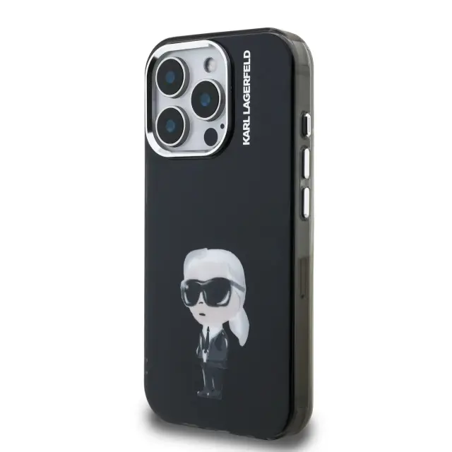 Karl Lagerfeld IML Aquarelle Karl Case for iPhone 15 Pro Black 2