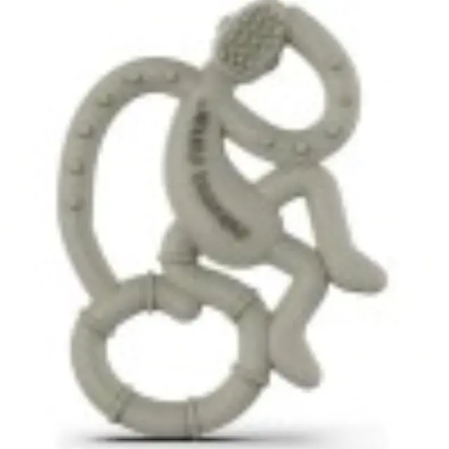 Matchstick Monkey Mini Monkey Teether Μασητικό Οδοντοφυΐας (0m+) 1τμχ - Γκρί 2