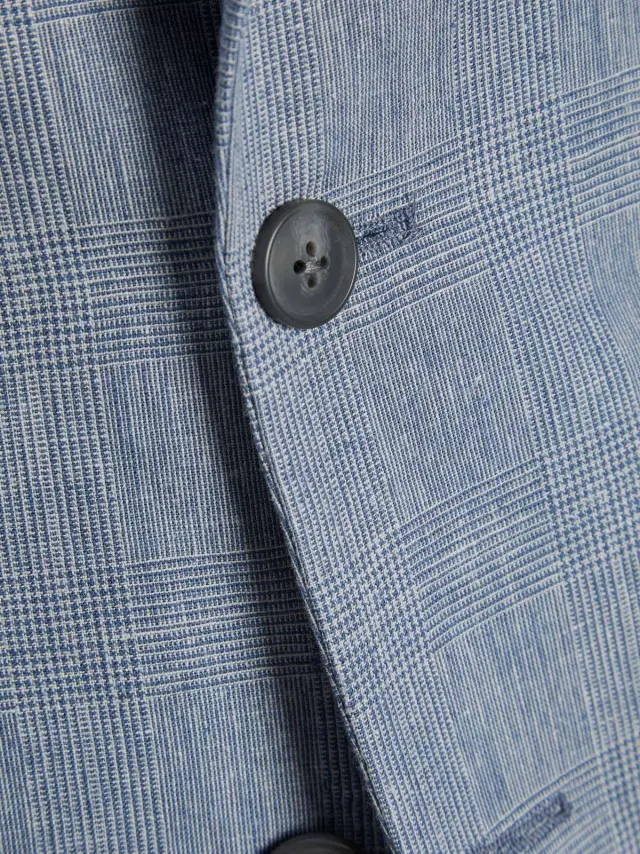 JPRRIVIERA LINEN BLAZER SLIM FIT SN Light Blue 3
