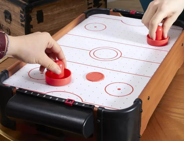 Ξύλινο επιτραπέζιο Air Hockey Mister Gadget με διαστάσεις 48.5x30x8.5cm MG3260 2