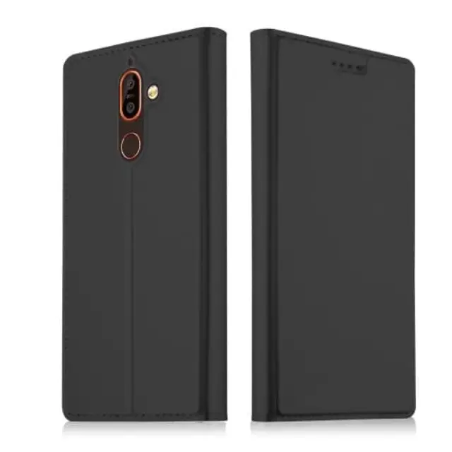 Θήκη Book Magnet με δυνατότητα Stand & Υποδοχής καρτών για Nokia 7 Plus Black