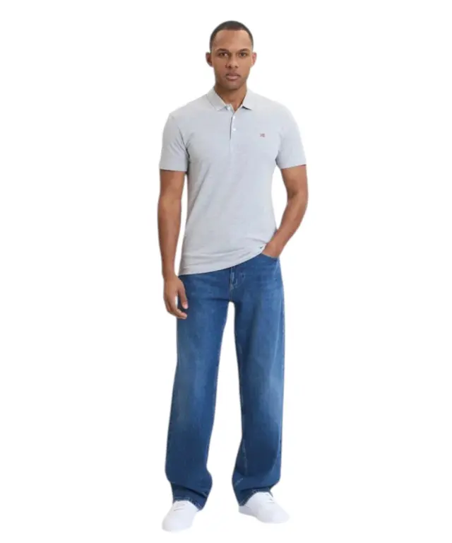 Napapijri - Ανδρικό T-shirt Polo Ealis SS Regular Fit NP0A4H8B-795 Γκρι - M 2