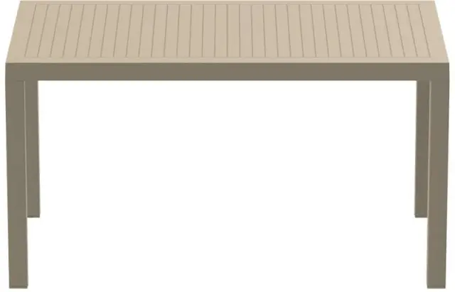 Τραπέζι ARES Dove Grey PP 140x80x75cm 2