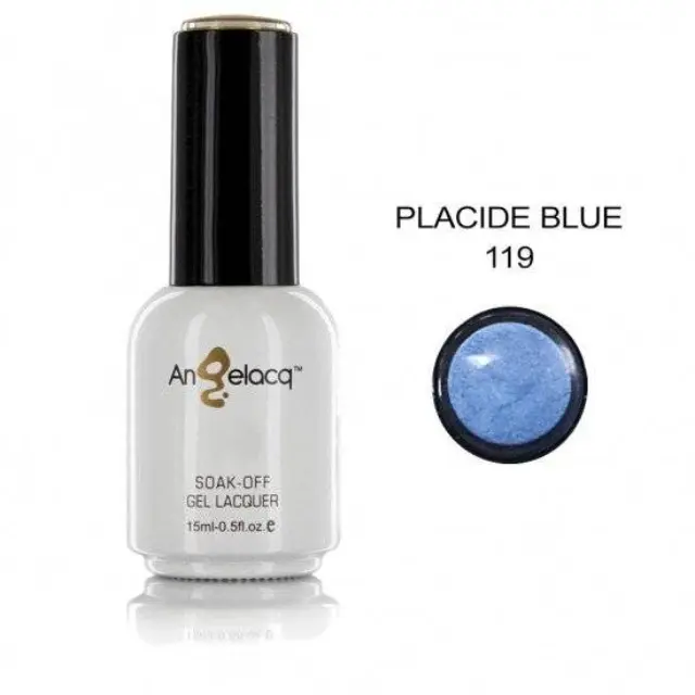 Ημιμόνιμο επαγγελματικό βερνίκι ANGELACQ 15ML - 0.5FL.OZ 119 Perle Placide Blue