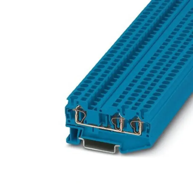 Feed-through terminal block ST 4-TWIN BU screw connection 4mm² blue