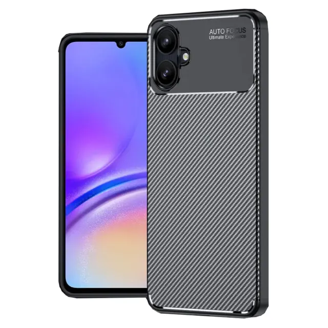 Θήκη Ancus AutoFocus Carbon Fiber για Samsung Galaxy A07 4G A07s 4G Μαύρη