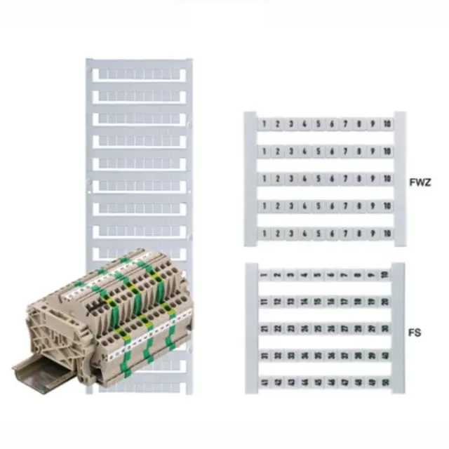 Dekafix, Terminal marker, 5 x 5 mm, Pitch in mm (P): 5.00 Weidmueller, white