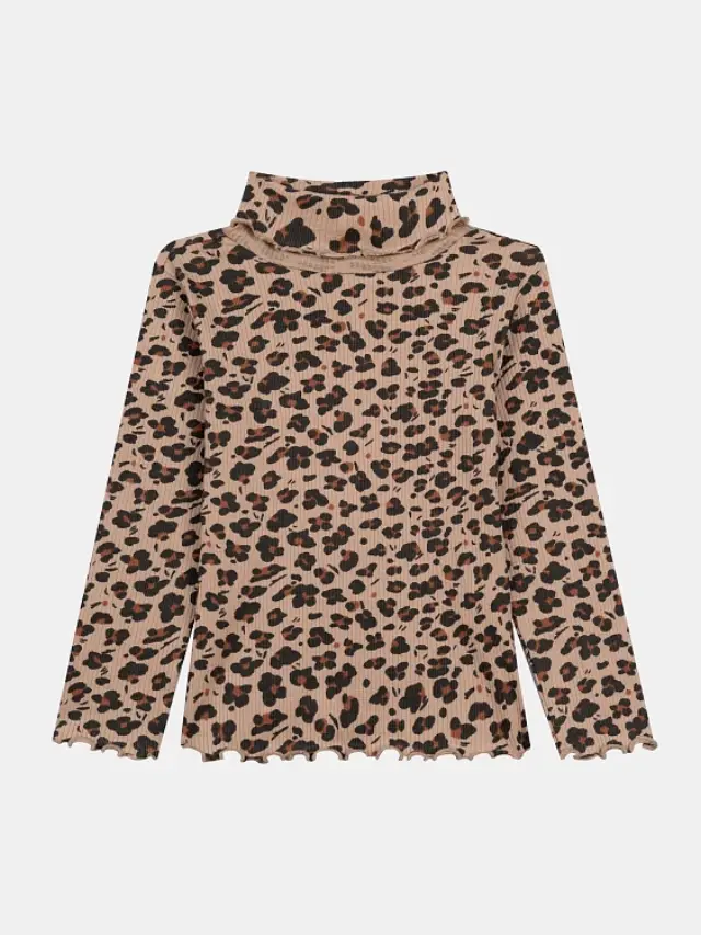 Παιδική Μπλούζα Ζιβάγκο για Κορίτσια Beige Leopard ΜΠΕΖ