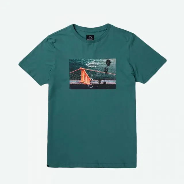 Emerson Men's T-Shirt (201.EM33.101-TEAL BLUE) - Πετρόλ - XL