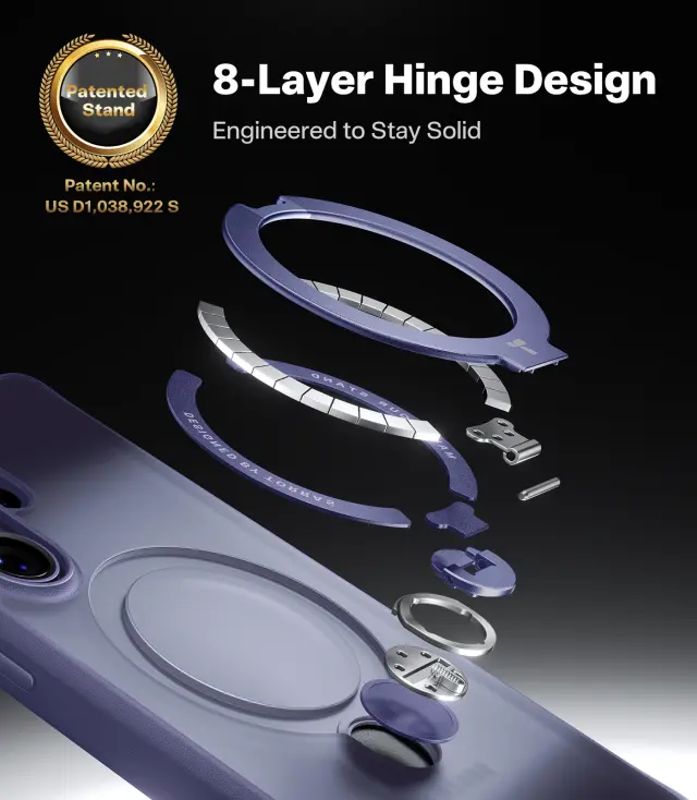 Torras Ostand Q3 Spin, violet surge - Samsung Galaxy S26 Ultra 2