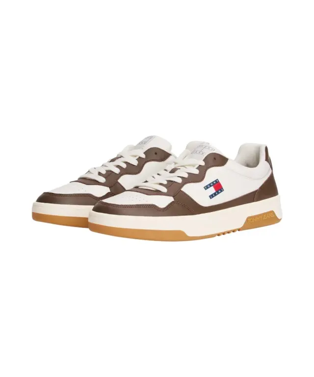Tommy Hilfiger - Ανδρικά Sneakers Cupsole Leather Ess EM0EM01443-0LI Καφέ 2