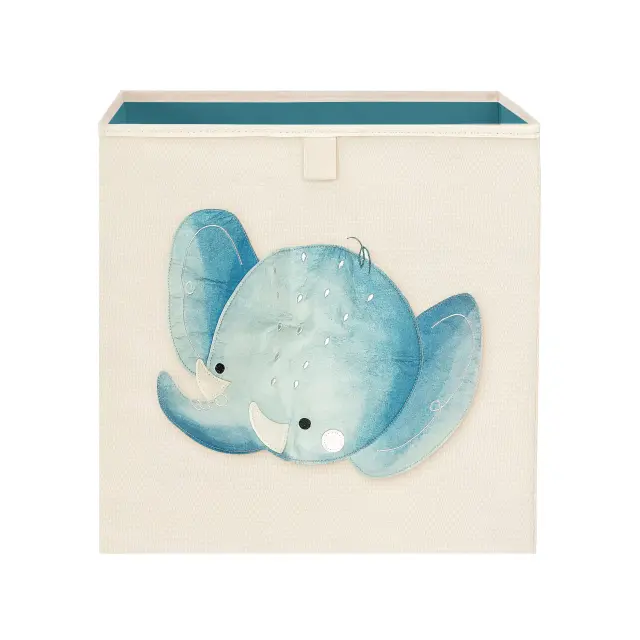 Sassi Τετράγωνο Κουτί Αποθήκευσης 33x33 εκ. Chewy The Elephant